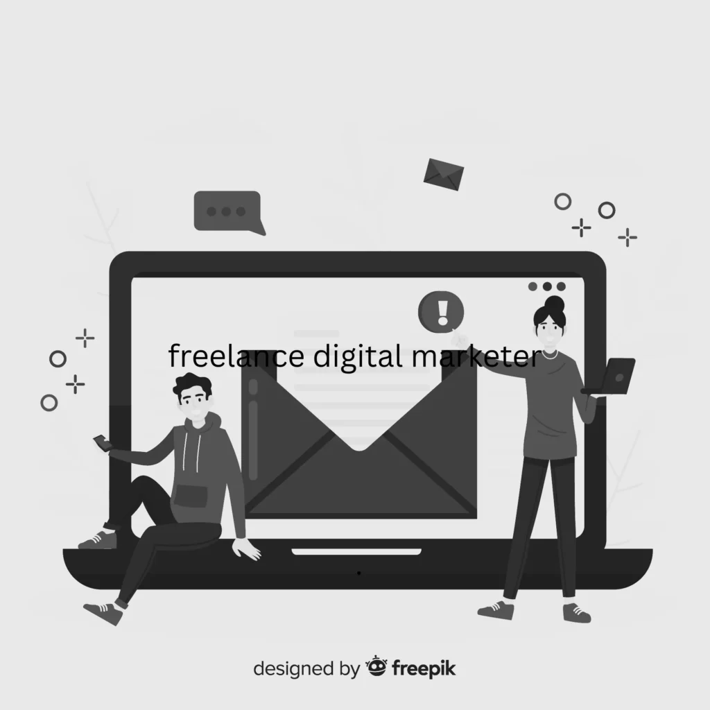 Freelance digital marketer conducting keyword research for SEO