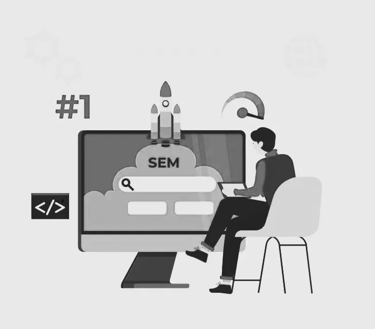 Freelance digital marketer working remotely on a laptop with marketing tools
